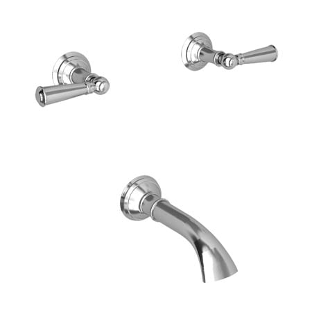Newport Brass Tub Faucet, Polished Chrome, Wall 3-2415-26